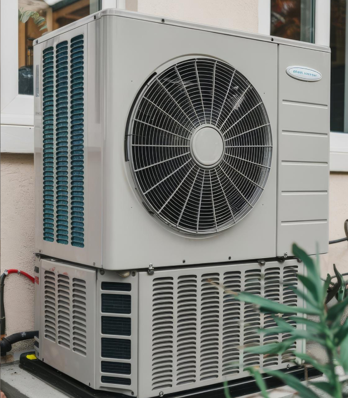 Unité extérieure de climatisation réversible installée par Beauvais Mickael pour assurer le confort thermique du logement